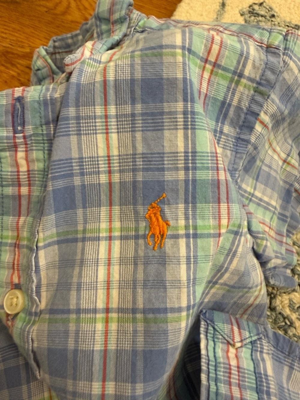 Bundle of 3 Toddler Boy Short Sleeve Button Down Shirts size 2T Ralph Lauren - Picture 11 of 12